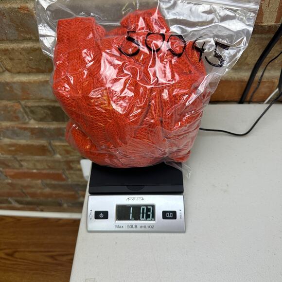 Brooks Brothers Chunky Cable‎ Knit Wool Pullover Sweater Orange Size Medium - Picture 8 of 8